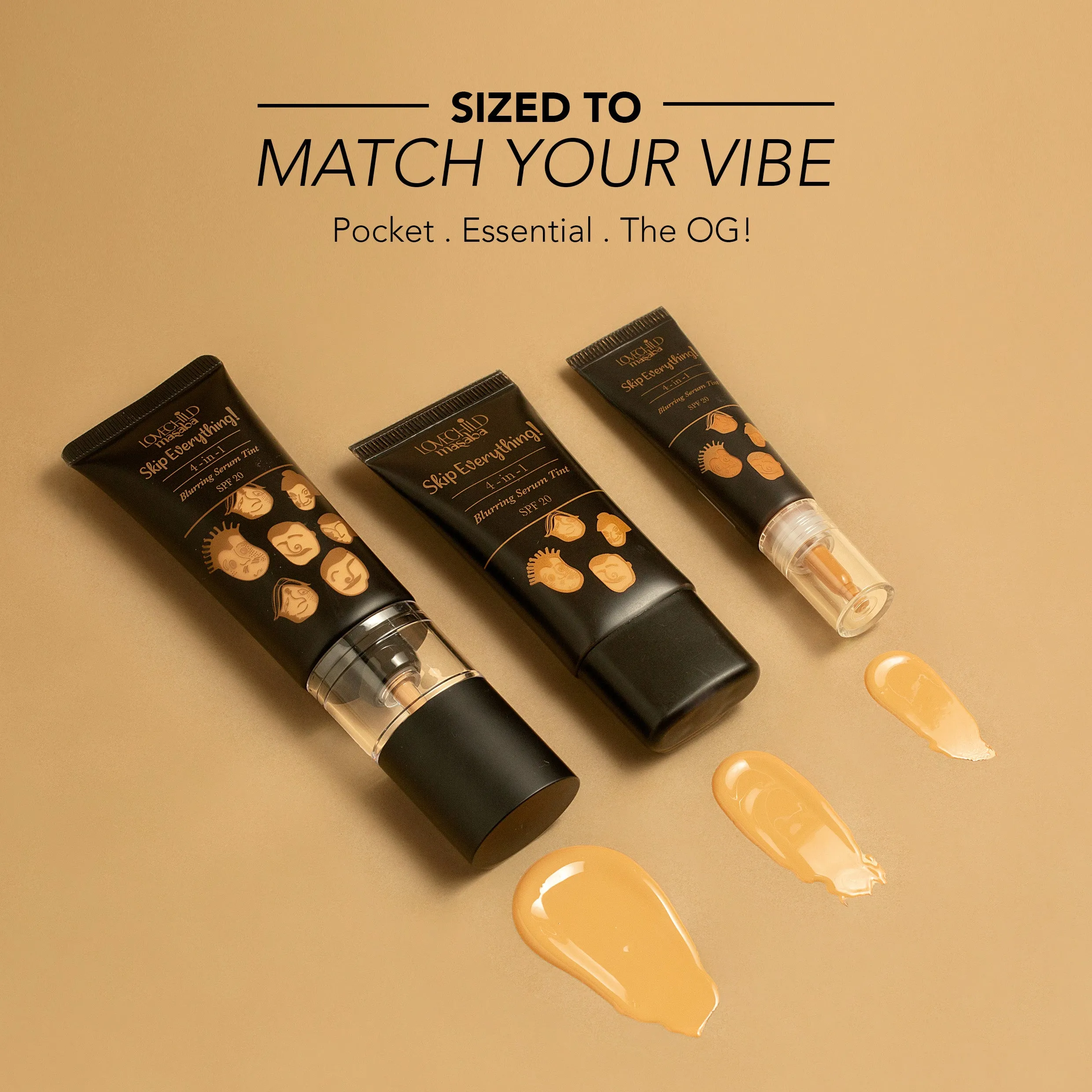 Tough Toffee- Skip Everything Blurring Serum Skin Tint  4-in-1 Benefits