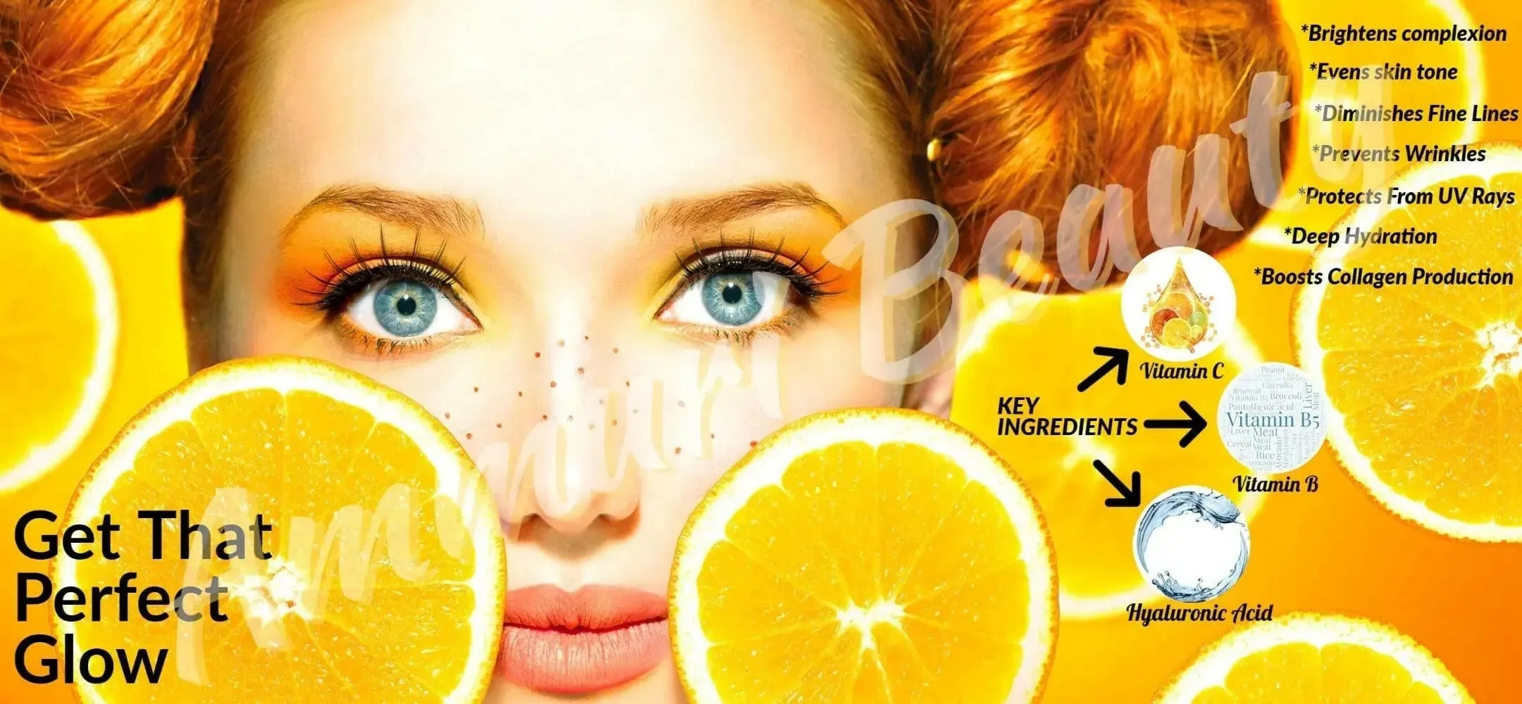 Vitamin C Serum For Face with Hyaluronic Acid Serum Natural