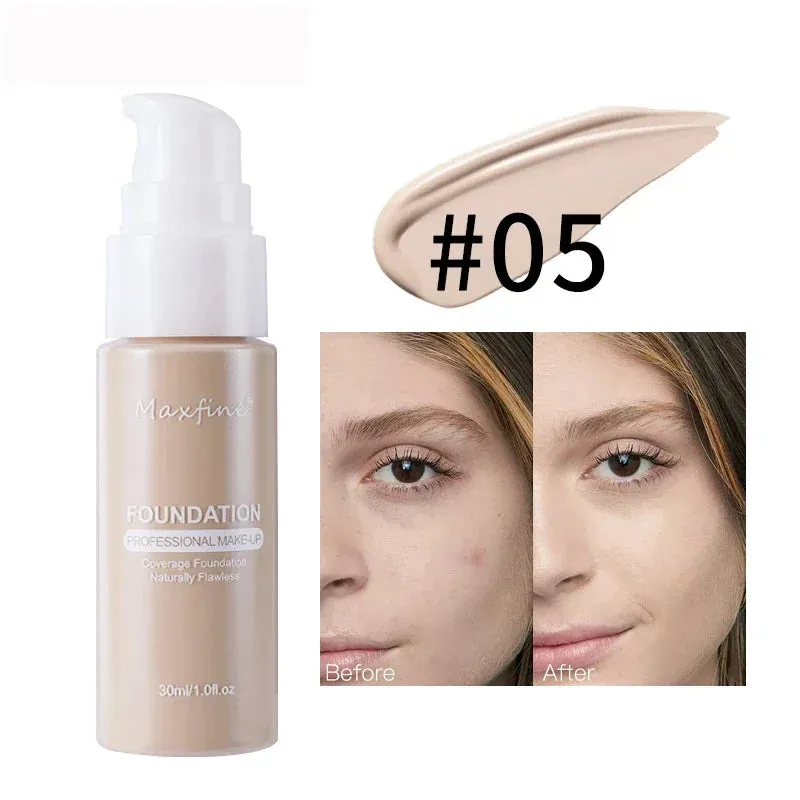 Yeknu Liquid Face Foundation Cream Oil-Control BB Cream Matte Base Brightening Concealer Lasting Full Coverage Women Makeup Cosmetics