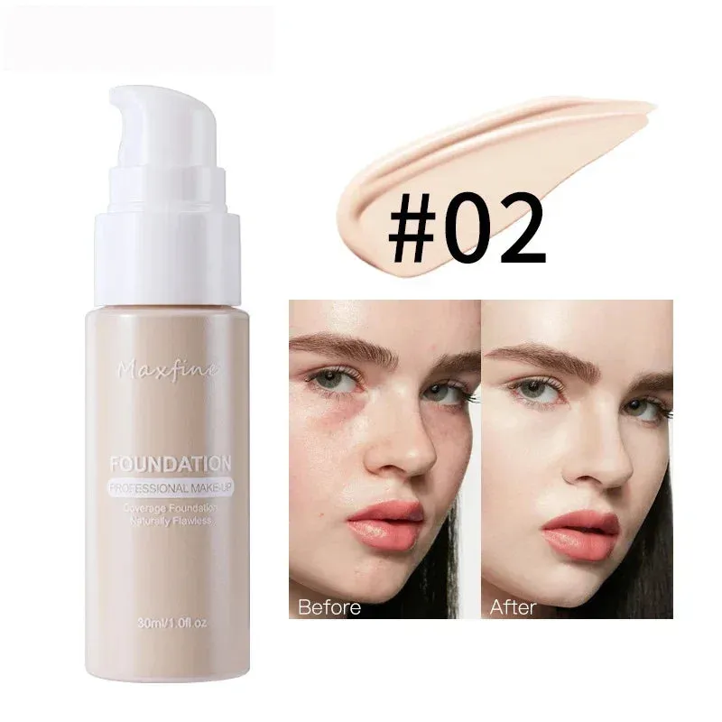 Yeknu Liquid Face Foundation Cream Oil-Control BB Cream Matte Base Brightening Concealer Lasting Full Coverage Women Makeup Cosmetics