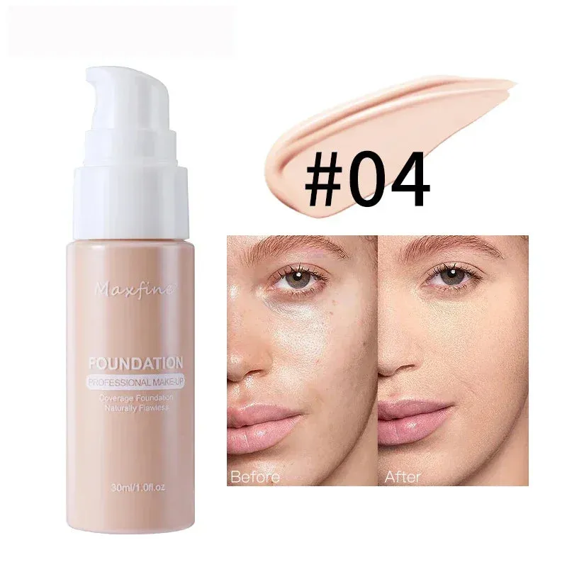 Yeknu Liquid Face Foundation Cream Oil-Control BB Cream Matte Base Brightening Concealer Lasting Full Coverage Women Makeup Cosmetics