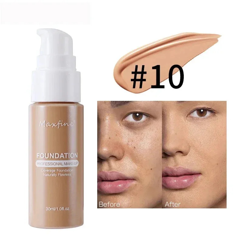 Yeknu Liquid Face Foundation Cream Oil-Control BB Cream Matte Base Brightening Concealer Lasting Full Coverage Women Makeup Cosmetics