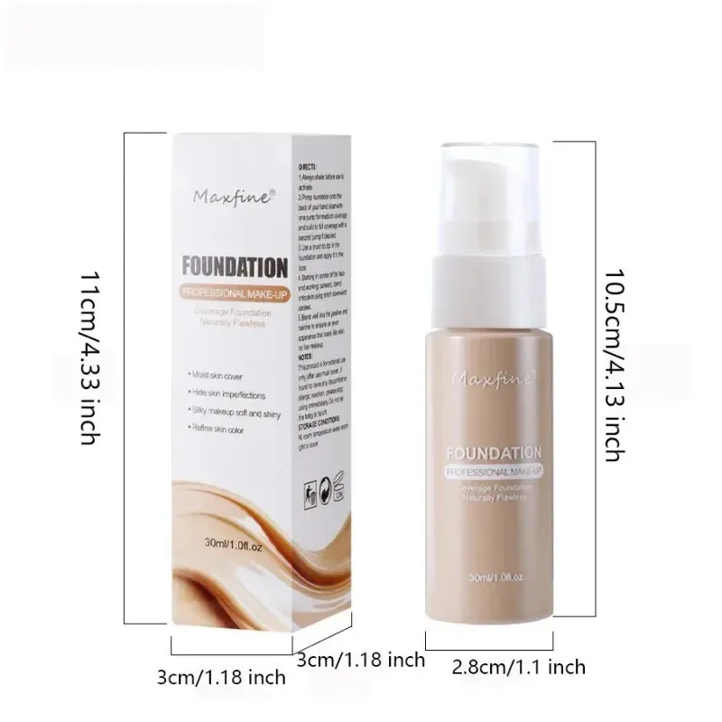 Yeknu Liquid Face Foundation Cream Oil-Control BB Cream Matte Base Brightening Concealer Lasting Full Coverage Women Makeup Cosmetics
