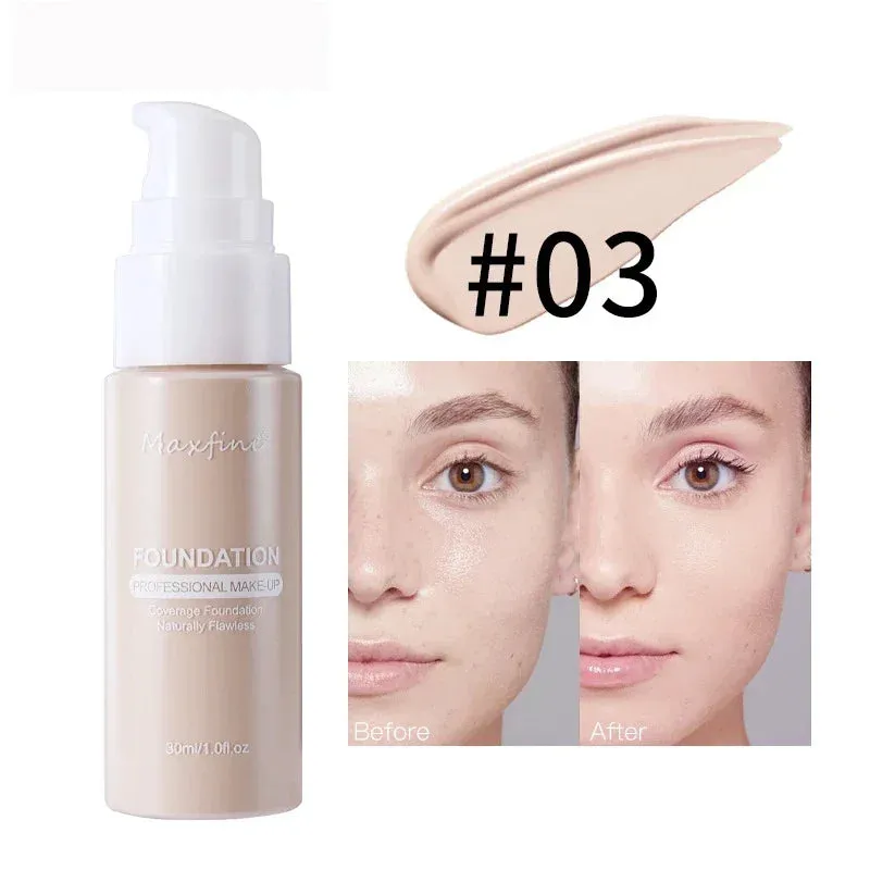 Yeknu Liquid Face Foundation Cream Oil-Control BB Cream Matte Base Brightening Concealer Lasting Full Coverage Women Makeup Cosmetics