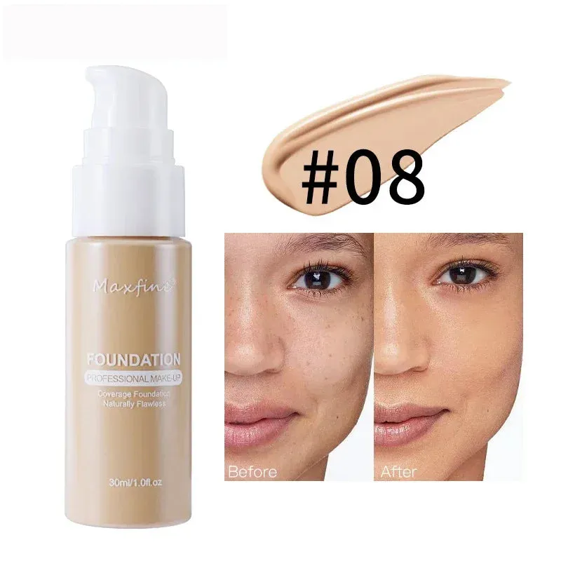 Yeknu Liquid Face Foundation Cream Oil-Control BB Cream Matte Base Brightening Concealer Lasting Full Coverage Women Makeup Cosmetics