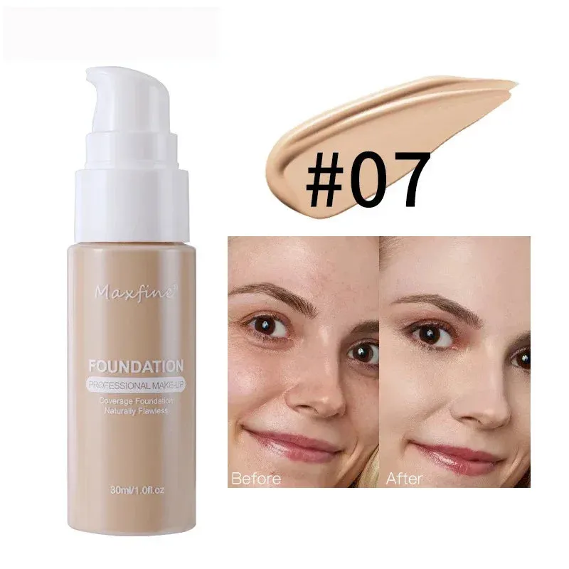 Yeknu Liquid Face Foundation Cream Oil-Control BB Cream Matte Base Brightening Concealer Lasting Full Coverage Women Makeup Cosmetics