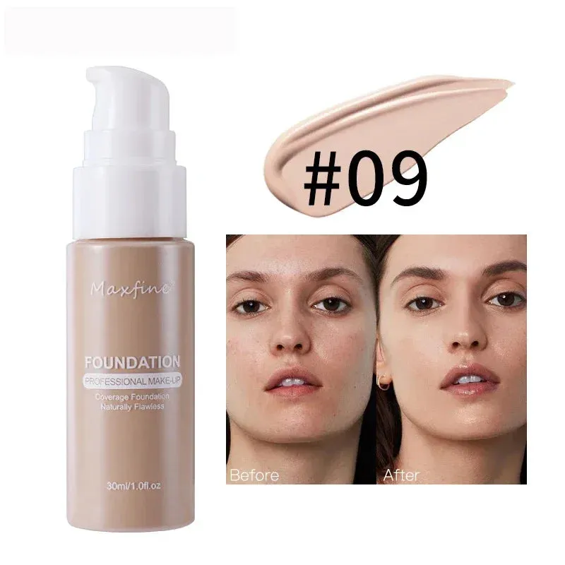 Yeknu Liquid Face Foundation Cream Oil-Control BB Cream Matte Base Brightening Concealer Lasting Full Coverage Women Makeup Cosmetics