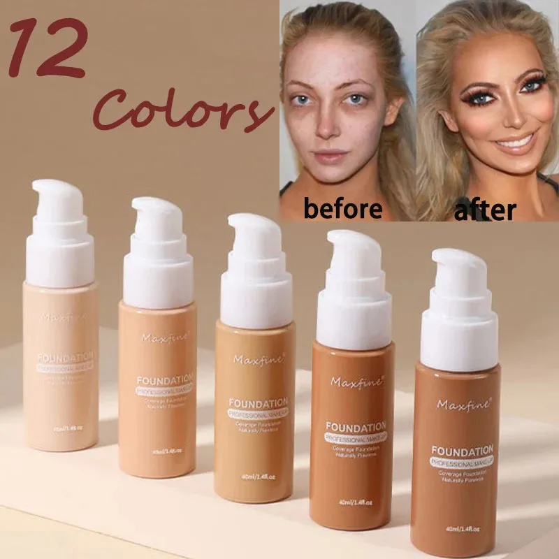 Yeknu Liquid Face Foundation Cream Oil-Control BB Cream Matte Base Brightening Concealer Lasting Full Coverage Women Makeup Cosmetics